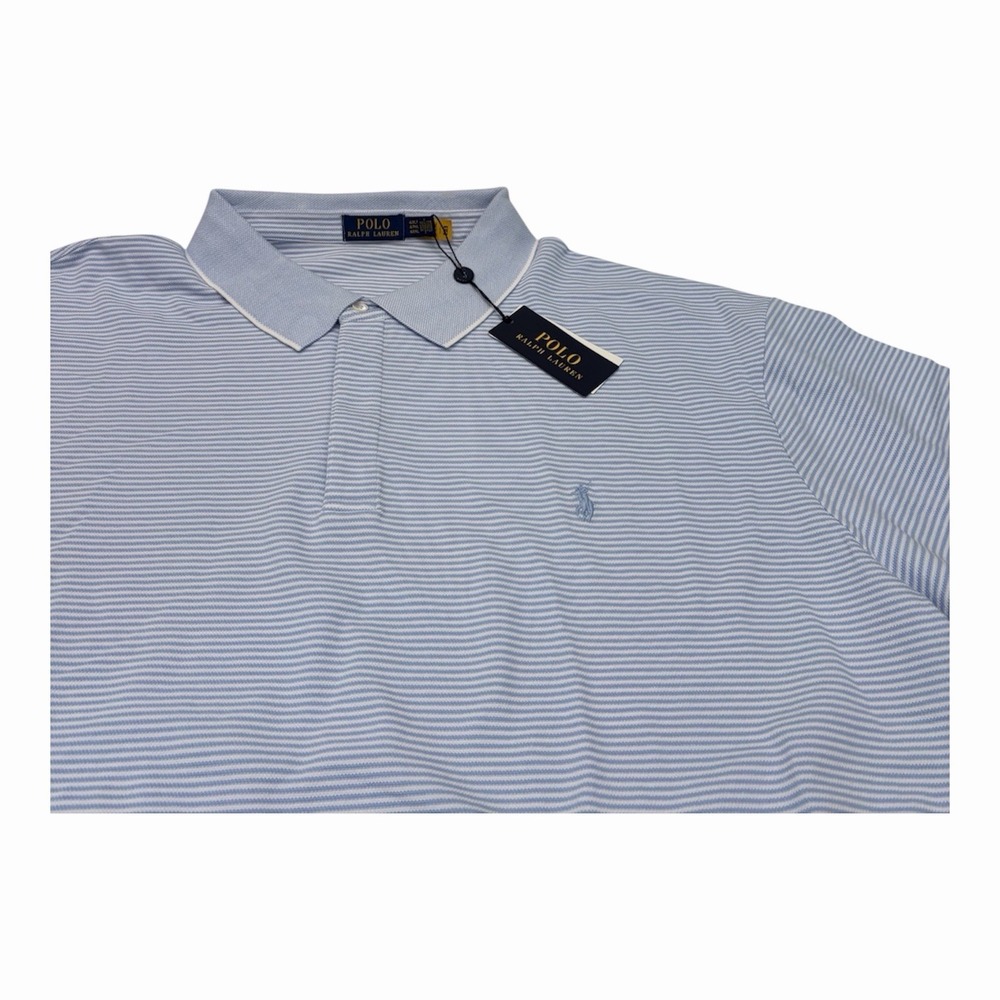 Polo Ralph Lauren Men's Polo Mesh Light Blue  Size 4XLT NWT